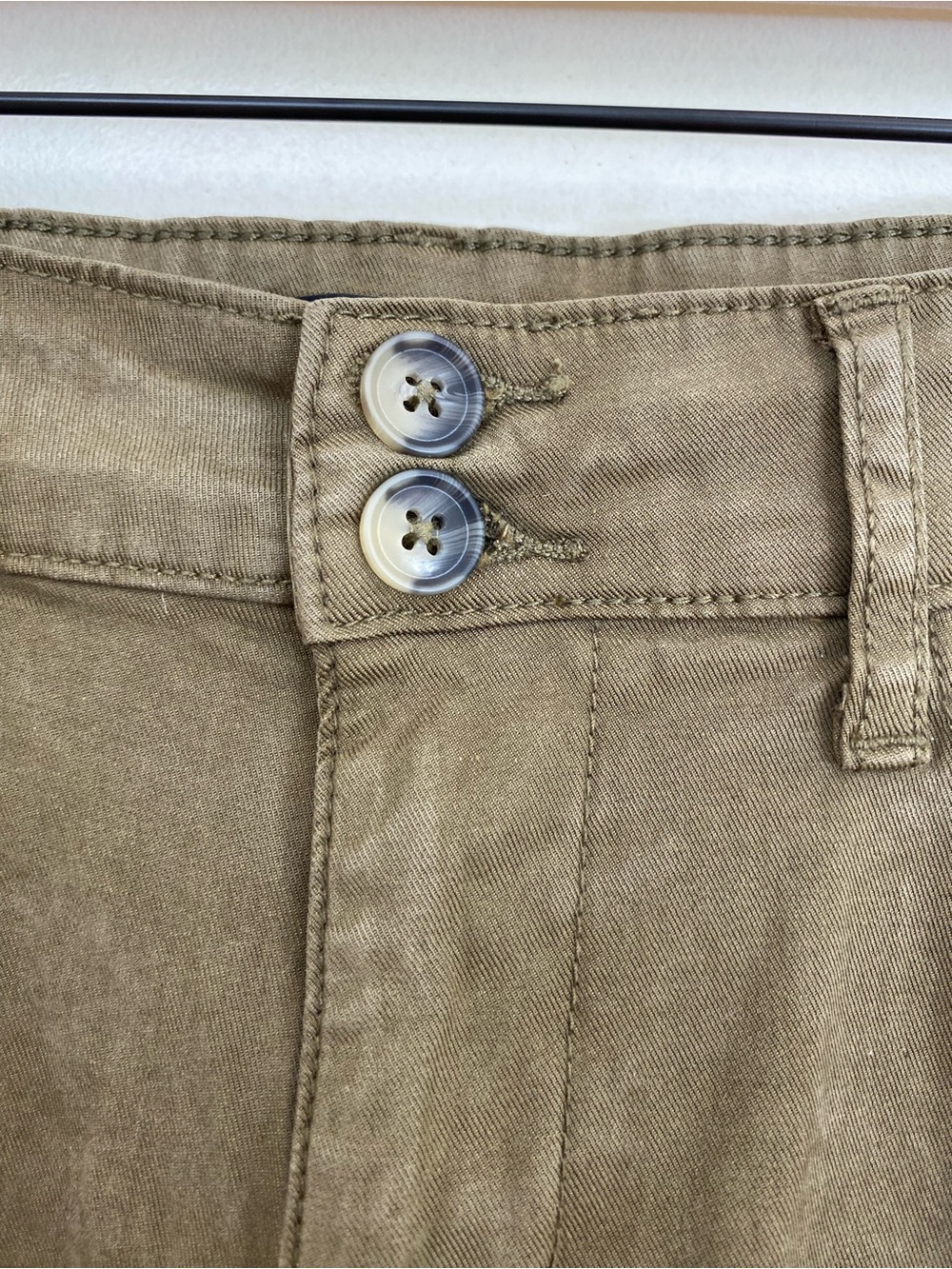 KUT from the Kloth Charlotte High Rise Wide Leg Pants 6 Olive Green Utility - Picture 5 of 9